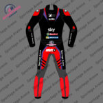 MAVERICK VINALES APRILIA MOTOGP 2024 MOTORBIKE LEATHER RACING SUIT BACK