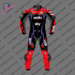 MAVERICK VINALES APRILIA MOTOGP 2024 MOTORBIKE LEATHER RACING SUIT FRONT