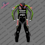 Alex Lowes Kawasaki WSBK 2024 Motorcycle Race Leather Suit Front