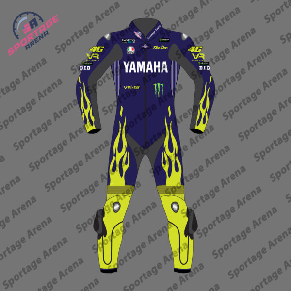 VALENTINO ROSSI YAMAHA MOTOGP 2024 RACE LEATHER SUIT FRONT