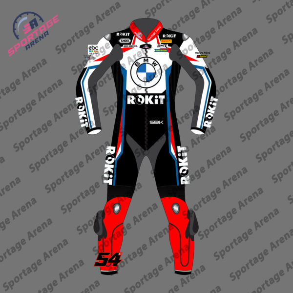 BMW Bike Toprak Razgatlioglu 2024 Motorcycle Leather Racing Suit Front