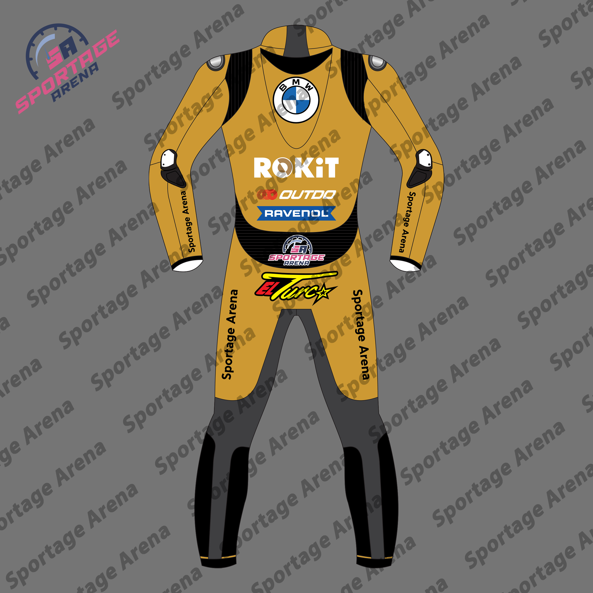 BMW Toprak Razgatlioglu Winter Test MotoGP 2025 Race Suit Back BMW Toprak Razgatlioglu Winter Test MotoGP 2025 Race Suit Back