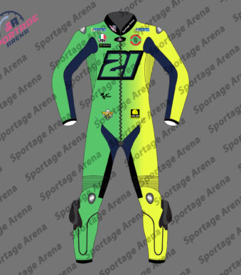 FRANKY WINTER TEST 2025 LEATHER MOTORBIKE SUIT FRONT