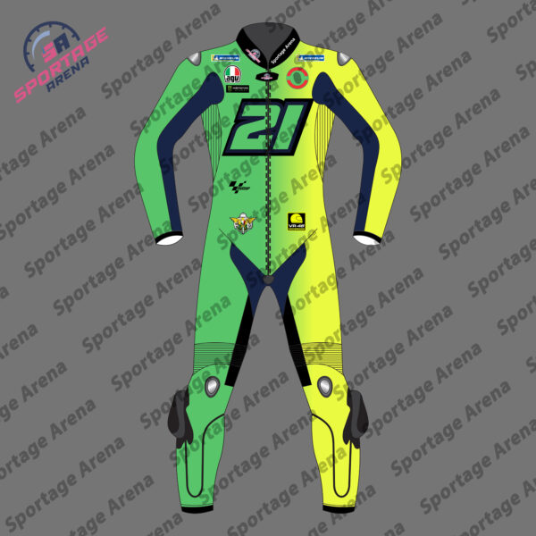 FRANKY WINTER TEST 2025 LEATHER MOTORBIKE SUIT FRONT