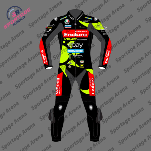 Fabio Di Giannantonio MotoGP75 VR46 2024 Motorcycle Racing Suit Front