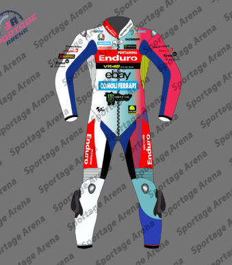Fabio Di Giannantonio VR46 Racing Team 2025 Motorcycle Leather Suit Front