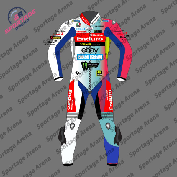 Fabio Di Giannantonio VR46 Racing Team 2025 Motorcycle Leather Suit Front