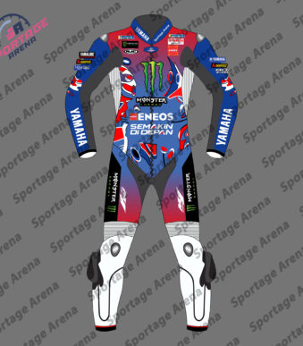 Fabio Quartararo Le Mans 2025 Motorbike Leather Race Suit Front