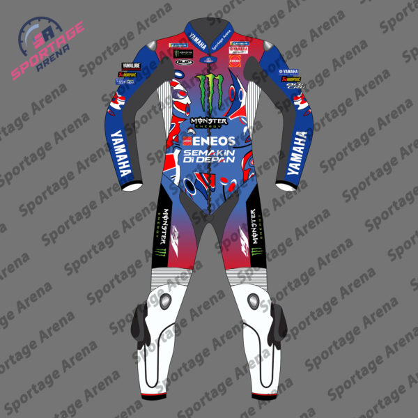 Fabio Quartararo Le Mans 2025 Motorbike Leather Race Suit Front