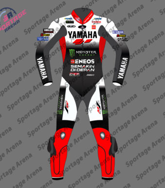 Fabio Quartararo Yamaha MotoGP 2025 Leather Motorbike Suit Front