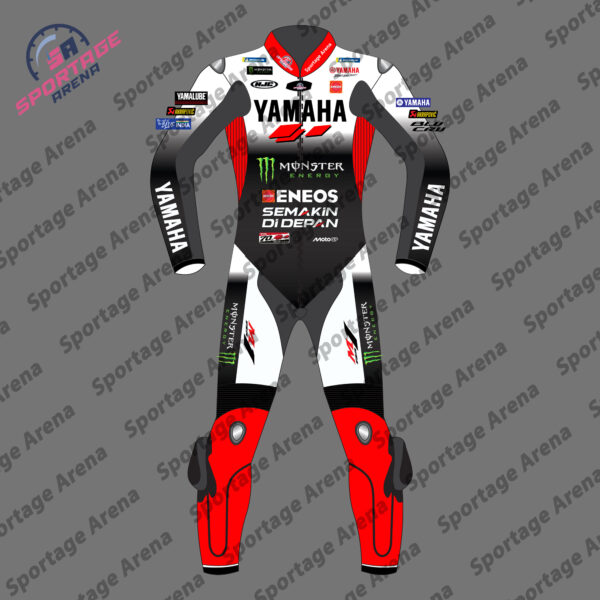 Fabio Quartararo Yamaha MotoGP 2025 Leather Motorbike Suit Front