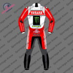 Fabio Quartararo Yamaha British GP 2024 Motorbike Leather Race Suit Back