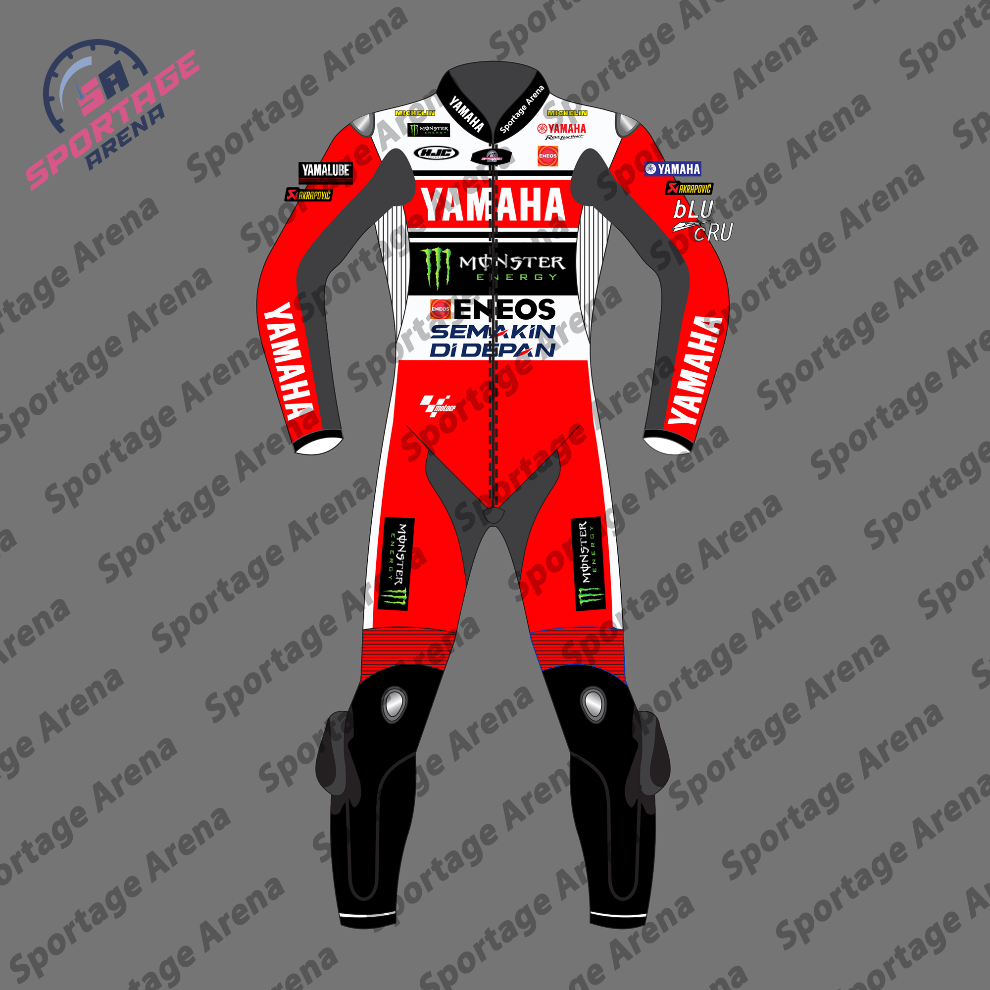 Fabio Quartararo Yamaha British GP 2024 Motorbike Leather Race Suit Front Fabio Quartararo Yamaha British GP 2024 Motorbike Leather Race Suit Front