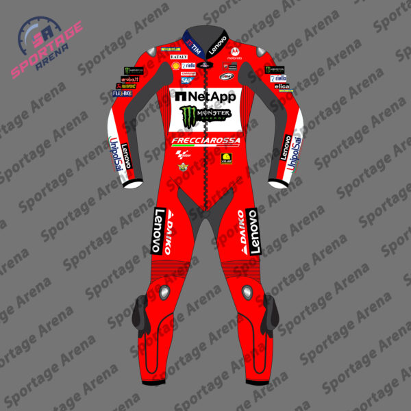 Francesco Bagnaia British GP 2024 Motorcycle Leather Racing Suit Front