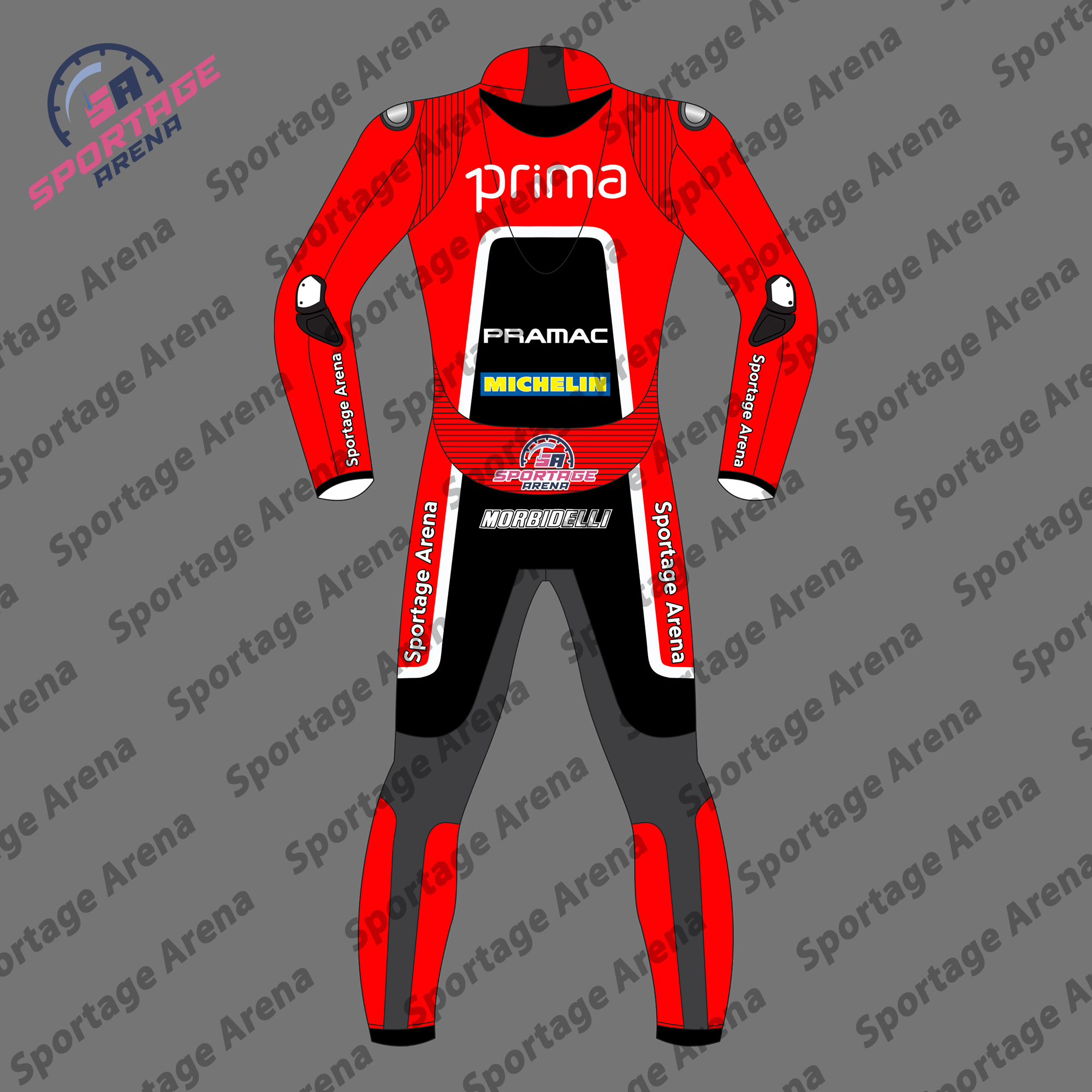 Franco Morbidelli Ducati British GP 2024 Motorbike Leather Race Suit Back Franco Morbidelli Ducati British GP 2024 Motorbike Leather Race Suit Back