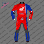 Iker Lecuona Honda SBK Supermoto 2024 Motorcycle Racing Leather Suit Back