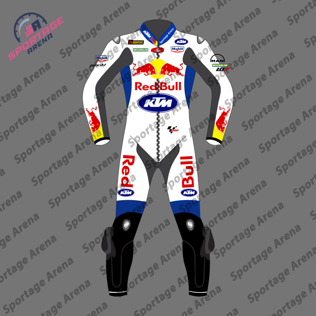 Jack Miller KTM British GP 2024 Leather Motorcycle Suit Front
