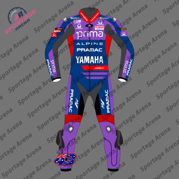 Yamaha Jack Miller Pramac 2025 MotoGP Leather Racing Suit Front