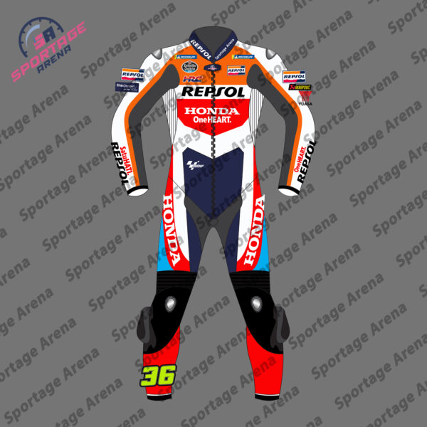 Joan Mir Honda Repsol MotoGP 2024 Motorcycle Race Leather Suit Front