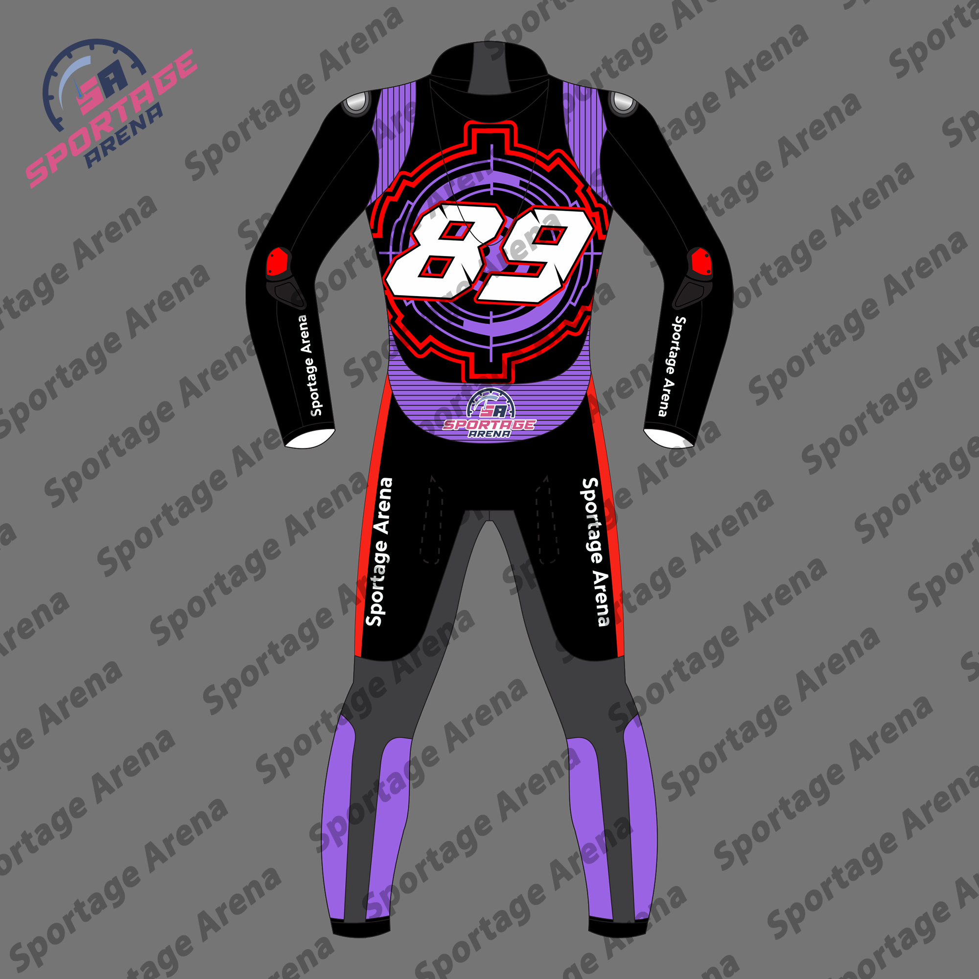 Jorge Martin Winter Test MotoGP 2025 Leather Riding Suit Back Jorge Martin Winter Test MotoGP 2025 Leather Riding Suit Back