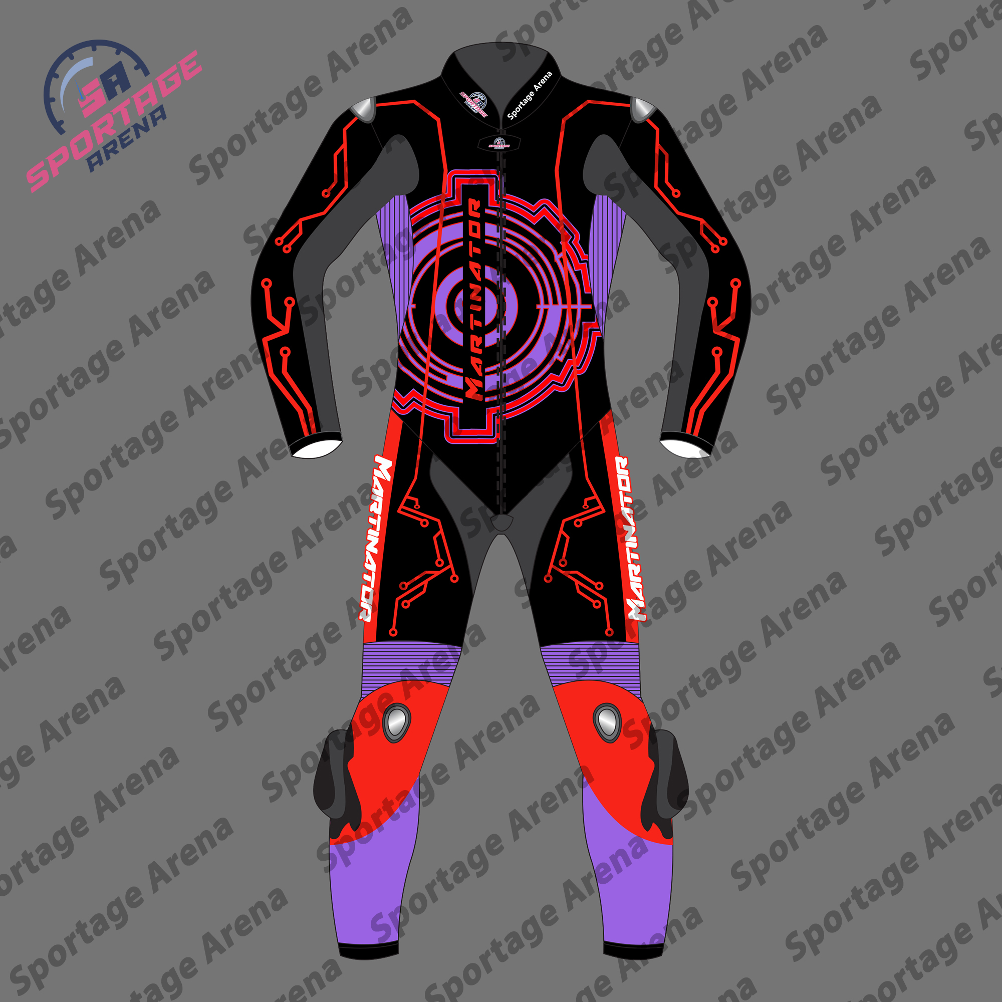 Jorge Martin Winter Test MotoGP 2025 Leather Riding Suit Front Jorge Martin Winter Test MotoGP 2025 Leather Riding Suit Front