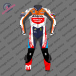 Luca Marini Honda Repsol MotoGP 2024 Motorcycle Leather Suit Front
