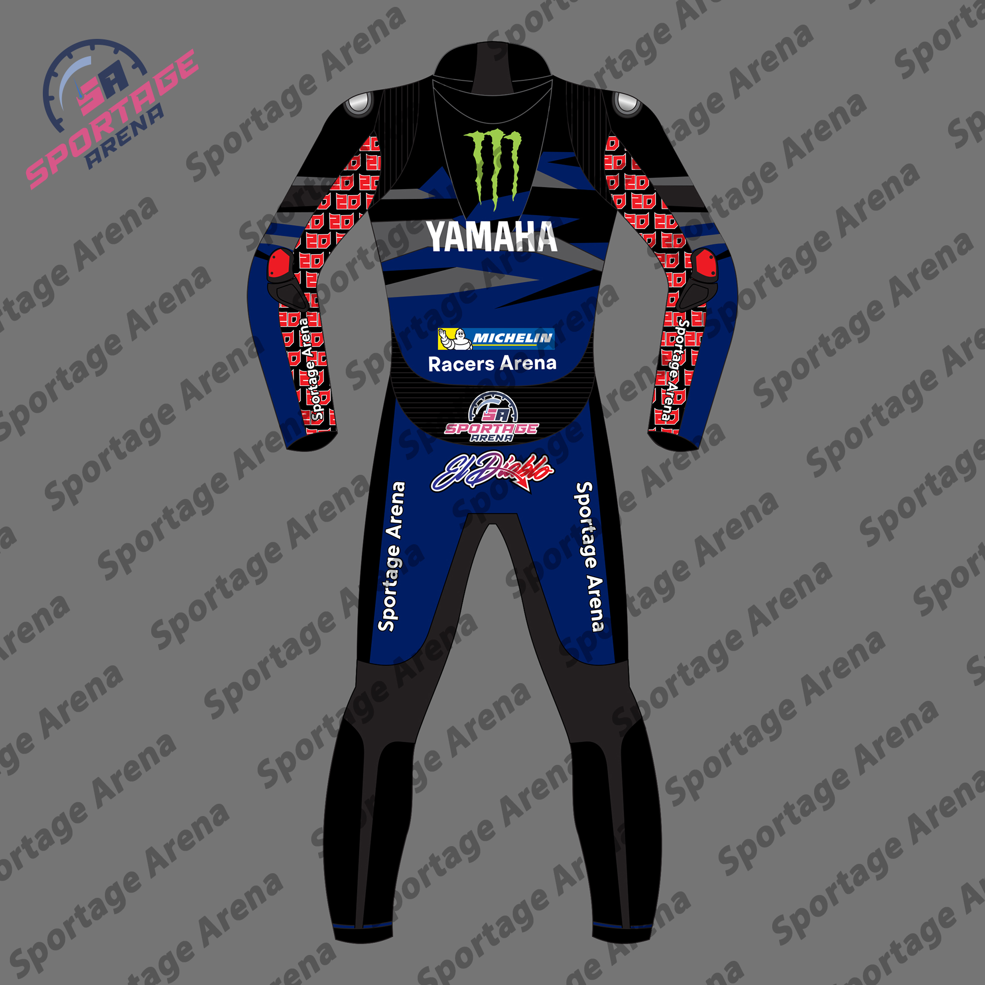 FABIO QUARTARARO YAMAHA MOTOGP 2024 MOTORBIKE LEATHER RACE SUIT BACK FABIO QUARTARARO YAMAHA MOTOGP 2024 MOTORBIKE LEATHER RACE SUIT BACK