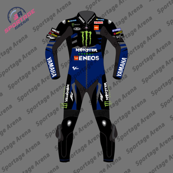 FABIO QUARTARARO YAMAHA MOTOGP 2024 MOTORBIKE LEATHER RACE SUIT FRONT
