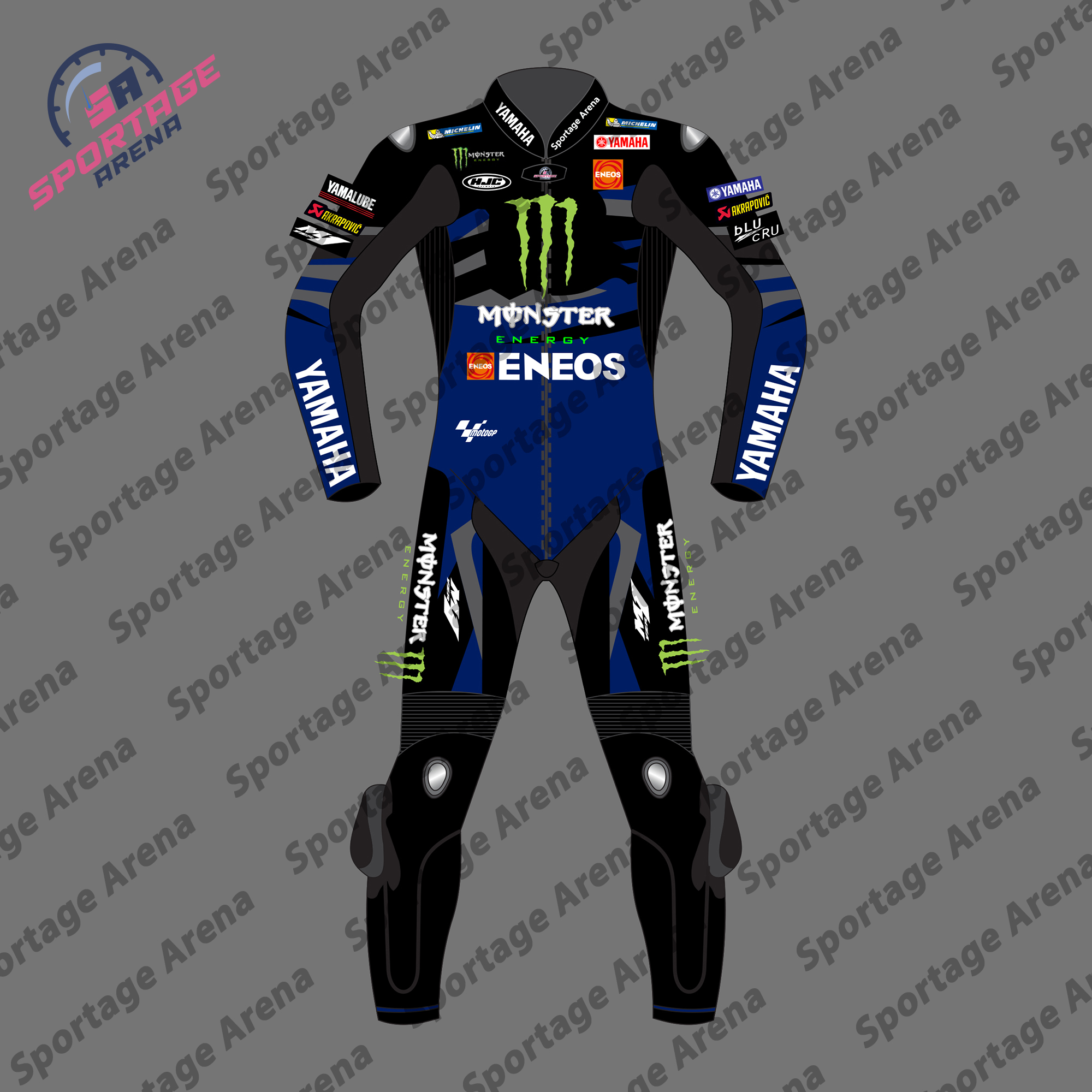 FABIO QUARTARARO YAMAHA MOTOGP 2024 MOTORBIKE LEATHER RACE SUIT FRONT FABIO QUARTARARO YAMAHA MOTOGP 2024 MOTORBIKE LEATHER RACE SUIT FRONT