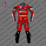 FRANCESCO LENOVO MOTORBIKE LEATHER RACING SUIT FRONT