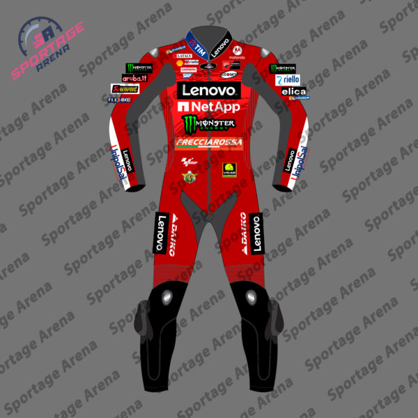 FRANCESCO LENOVO MOTORBIKE LEATHER RACING SUIT FRONT