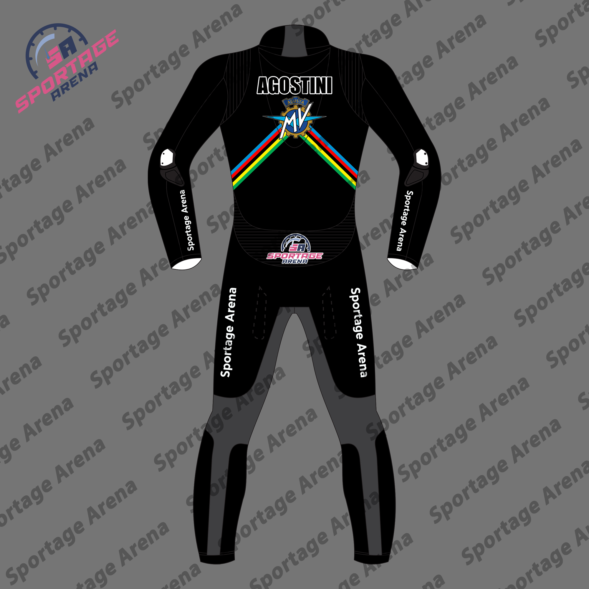 MV Agusta MotoGP design 2025 Motorbike Leather Racing Suit Back MV Agusta MotoGP design 2025 Motorbike Leather Racing Suit Back