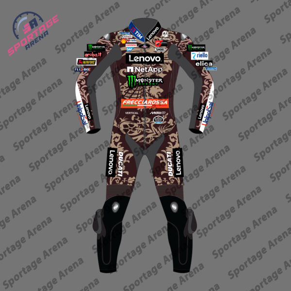 Marc Marquez MotoGP Ducati 2025 Motorbike Leather Race Suit Front