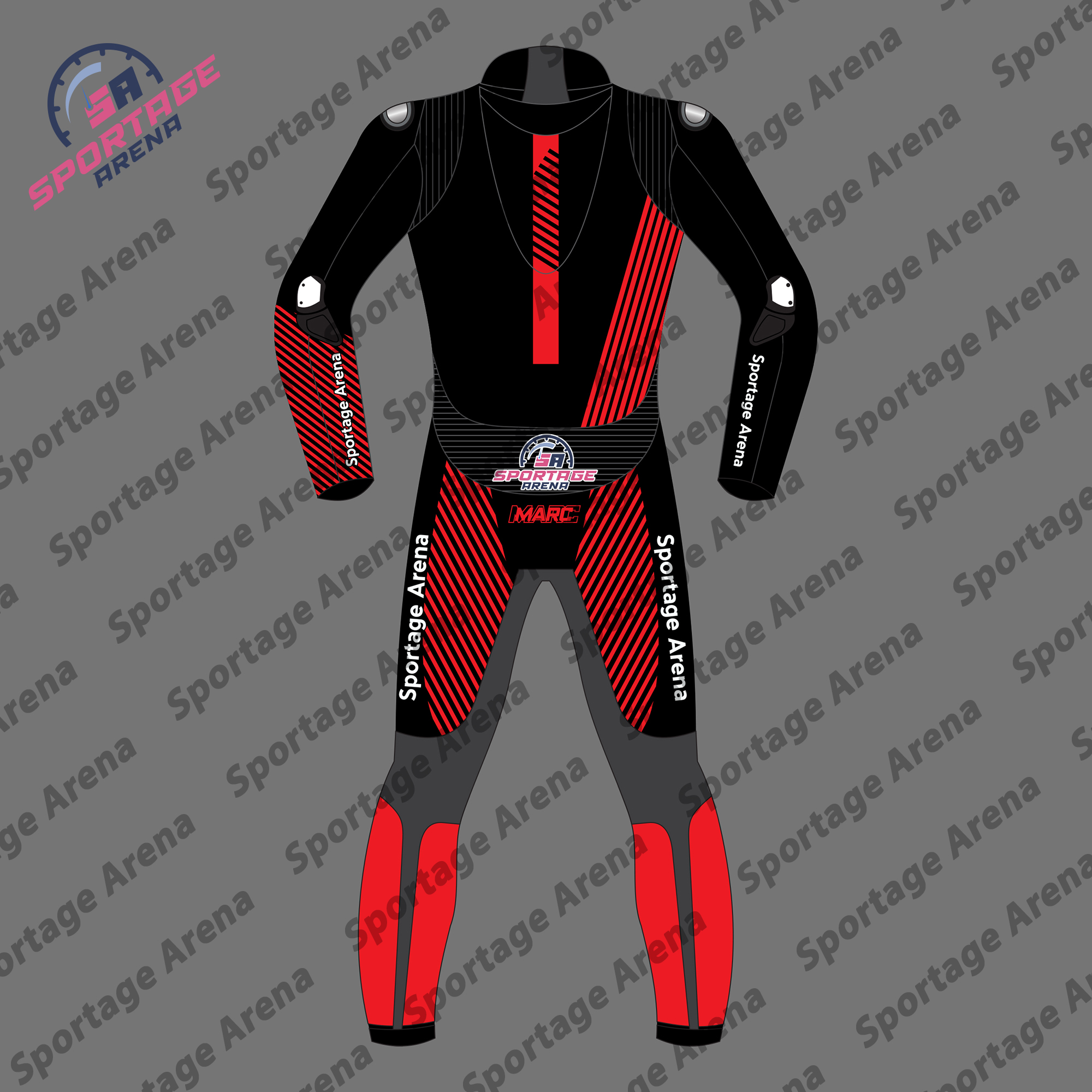 Marc Marquez Winter Test MotoGP 2024 Racing Leather Suit Back Marc Marquez Winter Test MotoGP 2024 Racing Leather Suit Back