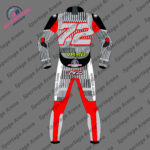 Marco Bezzecchi British GP 2024 Motorbike Leather Race Suit Back