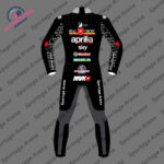 Maverick Vinales Aprilia British GP 2024 Motorcycle Racing Suit Back