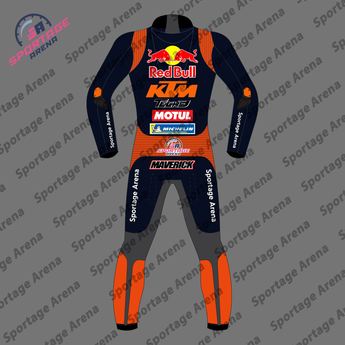 Maverick Vinales KTM 2025 Leather Motorbike Racing Suit Back