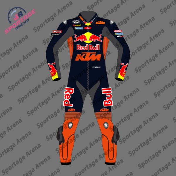 Maverick Vinales KTM 2025 Leather Motorbike Racing Suit Front