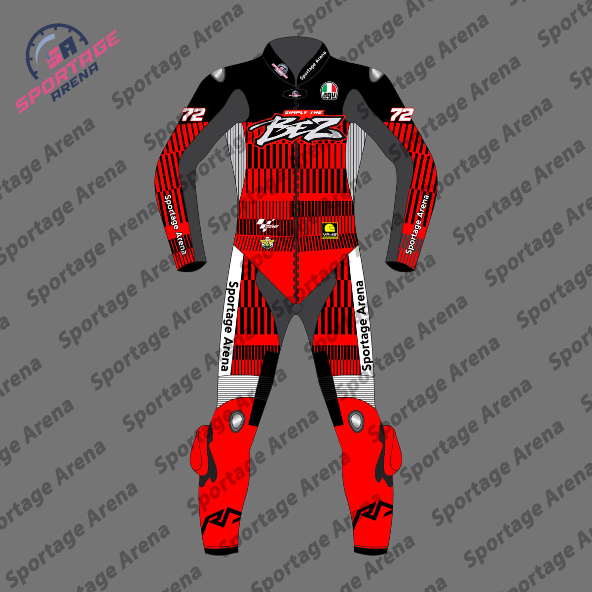 Marco Bezzecchi 72 MotoGP winter test 2025 Racing Suit Front