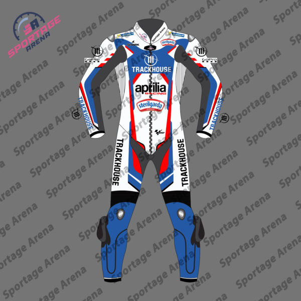 RAUL FERNANDEZ APRILIA MOTOGP 2024 MOTORBIKE LEATHER RACE SUIT FRONT