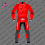 Marc Marquez Red Winter Test 2025 Motorcycle Leather Racing Suit Back