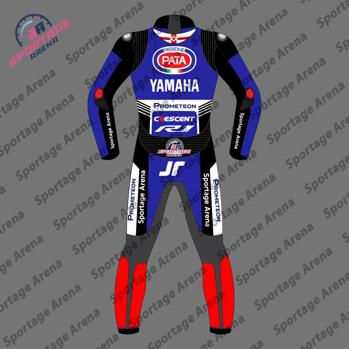 JONATHAN REA SBK YAMAHA 2024 MOTORCYCLE RACING SUIT BACK