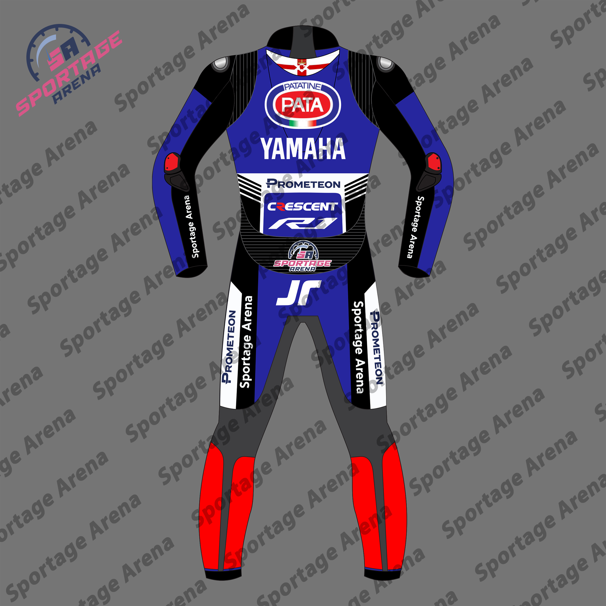 JONATHAN REA SBK YAMAHA 2024 MOTORCYCLE RACING SUIT BACK JONATHAN REA SBK YAMAHA 2024 MOTORCYCLE RACING SUIT BACK