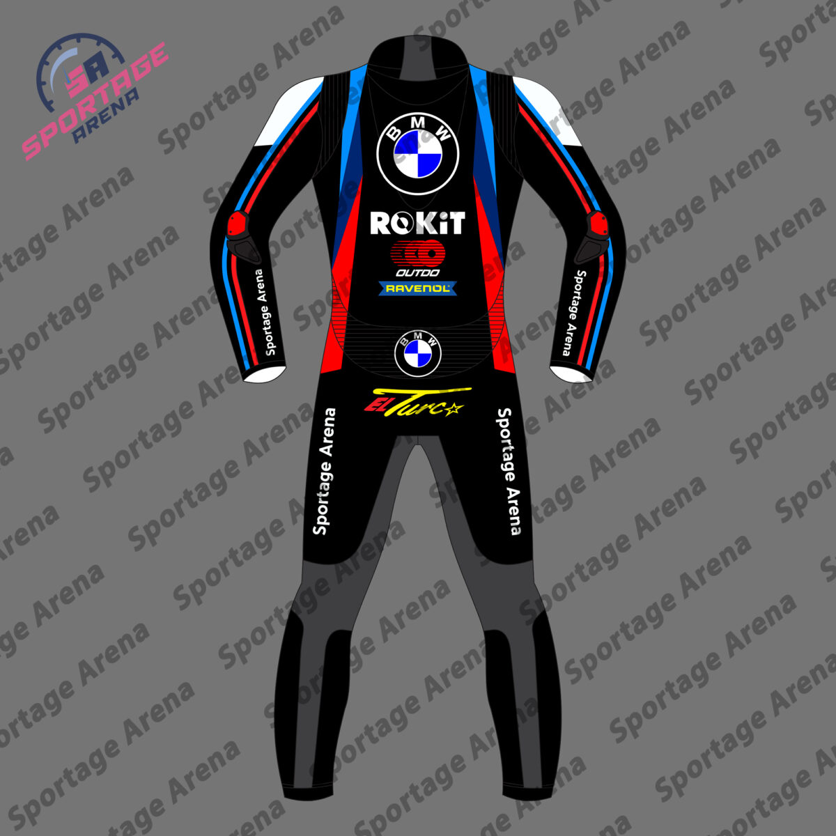 Toprak Razgatlioglu BMW Rokit 2025 Motorbike Leather Racing Suit Back