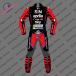 Aleix Espargaro MotoGP 2023 Aprilia Motorcycle Leather Racing Suit Back