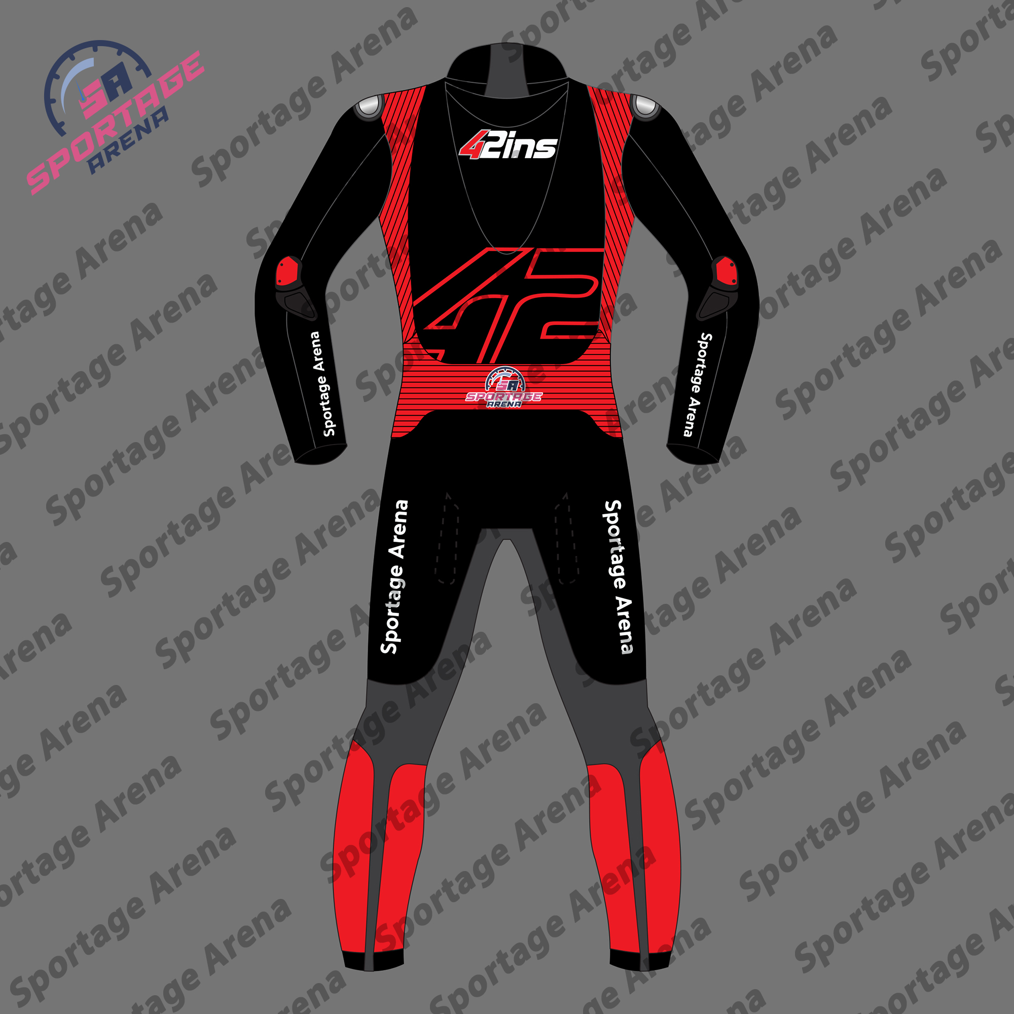 Alex Rins LCR Honda 2023 Winter Test Race Leather Suit Back Alex Rins LCR Honda 2023 Winter Test Race Leather Suit Back