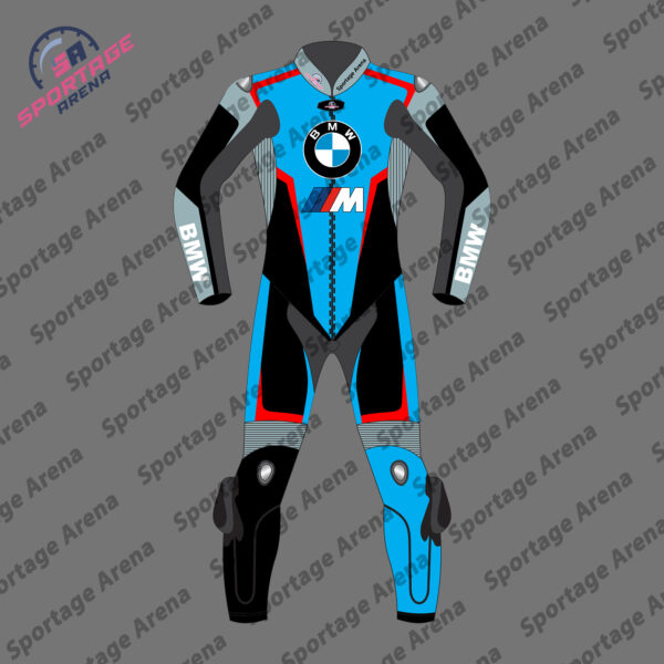 BMW SuperBike Pro 2023 MotoGP Leather Racing Suit Front