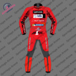 Francesco Bagnaia Ducati MotoGP 2023 Leather Race Suit Back