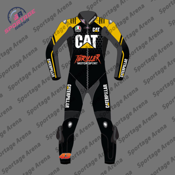 Jack Miller Caterpillar 2023 Thriller Motorcycle Race Suit Front