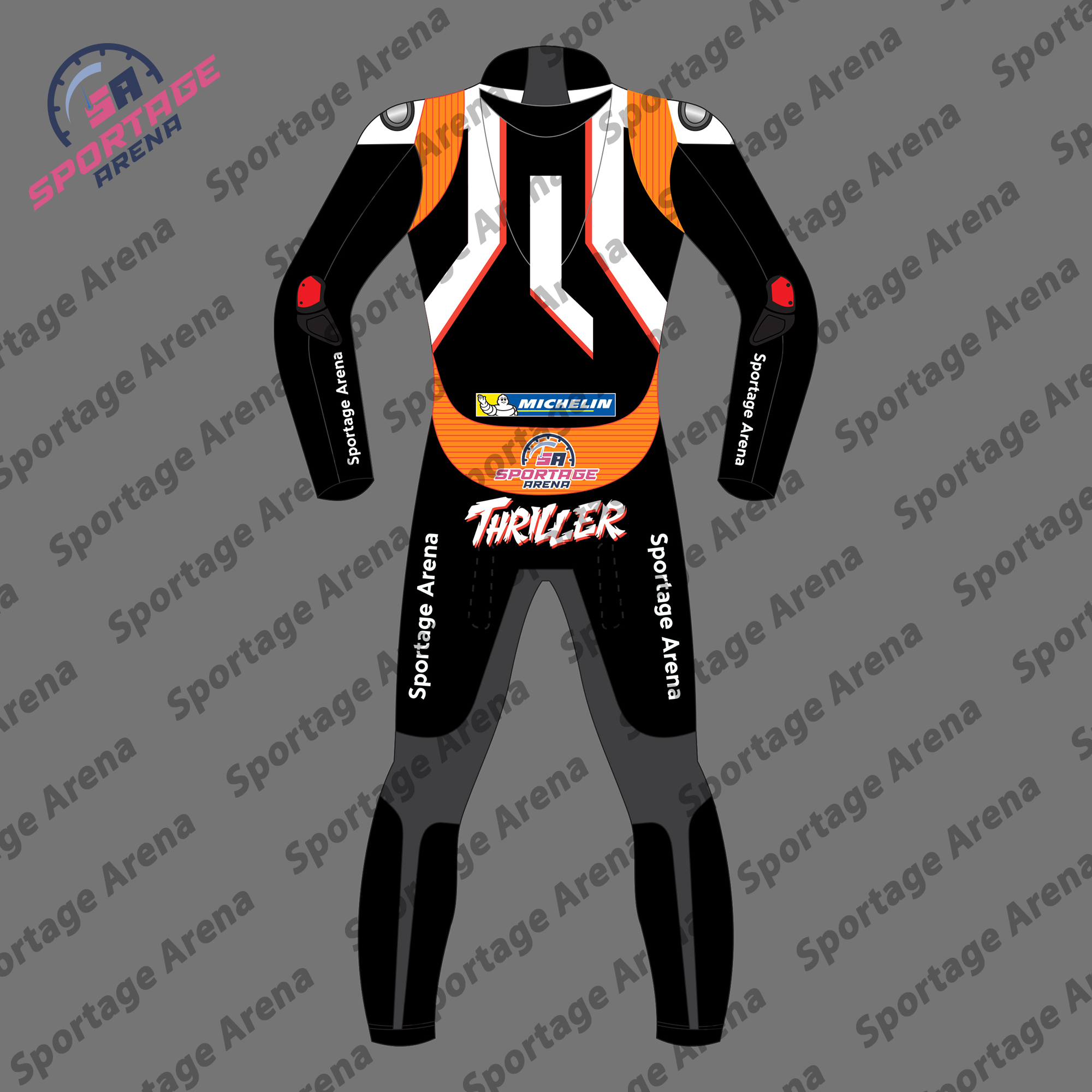 Jack Miller KTM MotoGP Winter Test 2023 Motorbike Racing Leather Suit Back Jack Miller KTM MotoGP Winter Test 2023 Motorbike Racing Leather Suit Back